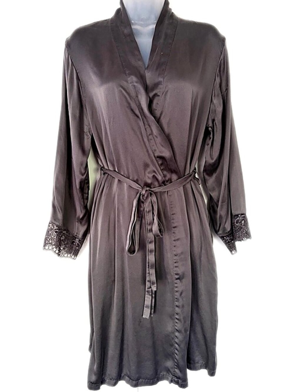 Juliannarae Julianna Rae Silk Robe Short Bonsoir Silk Wrap size Small Medium S/M